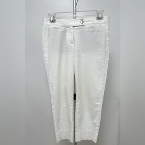 White House Black Market Slim Crop white pants